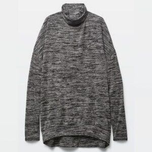 Aritzia Wilfred Free Martha Shirt‎ Heathered Black Size Small Reposa Oversized S